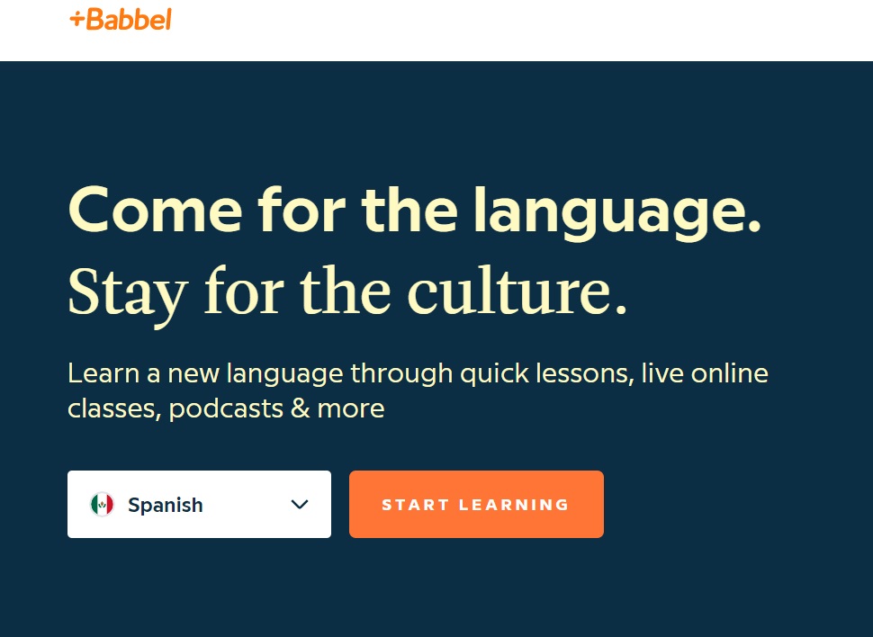 Babbel online language platform
