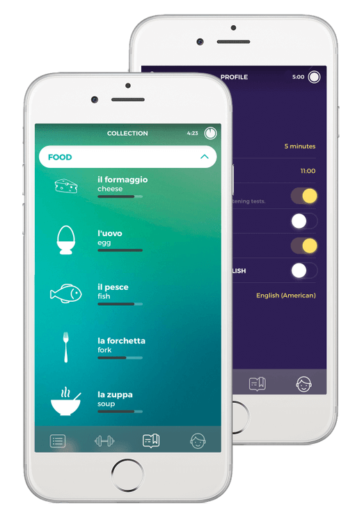 Drops Italian vocabulary app