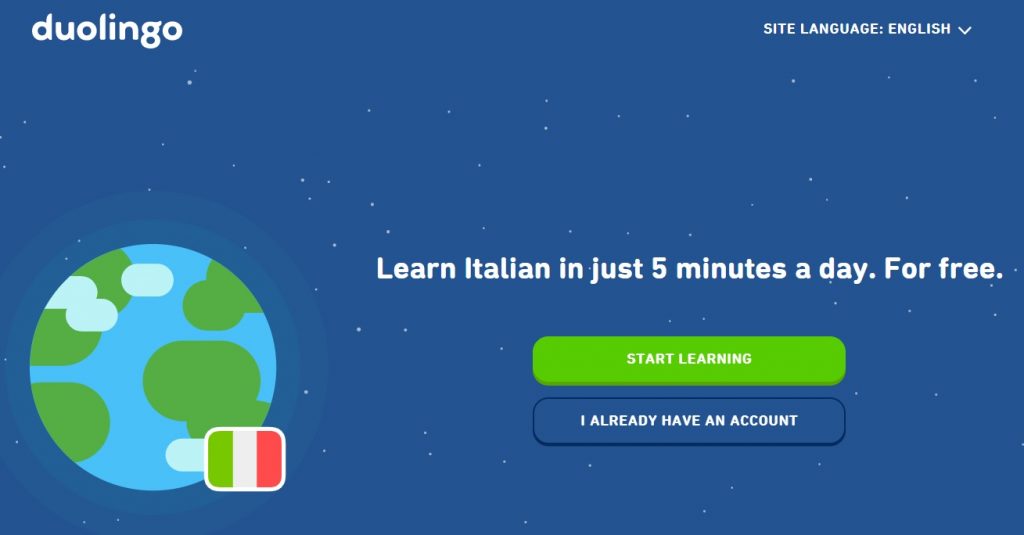 Duolingo Italian app