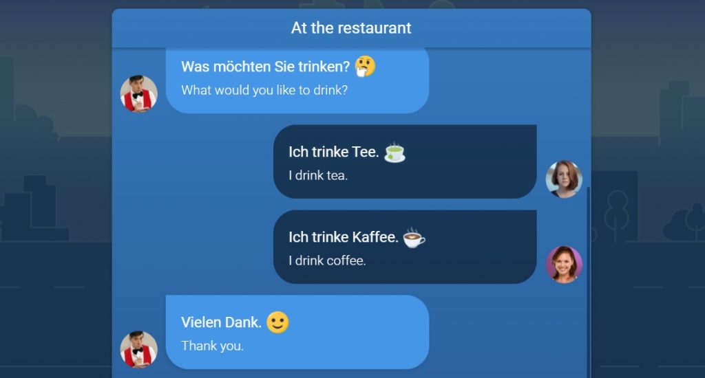 Mondly interactive German course