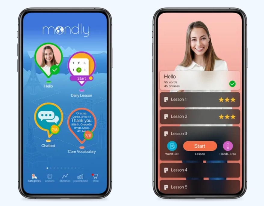 Mondly Spanish app