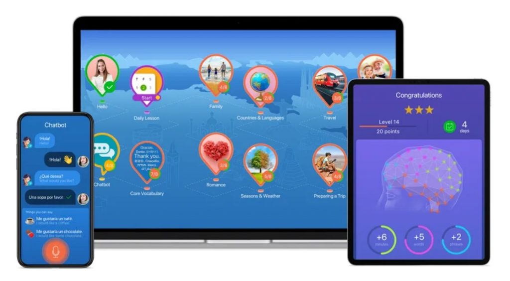 Mondly Italian app to learn Italian
