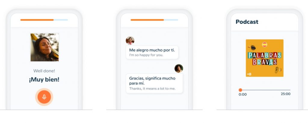 Babbel app language lessons